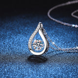 Women's Sterling Silver Pendant Mosonite Necklace – Jewelry Gift Ideas — 2
