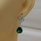 Fashion Pear Shaped Water Drop Zircon Women's Earrings – Stylish Gifts — 2