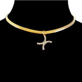 Ins Zircon Necklace Simple Snake Bone Chain Hip – Jewelry Gift Ideas — 19