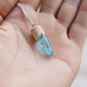 Creative Gift Log Resin Jewelry Pendant Necklace – Jewelry Gift Ideas — 1