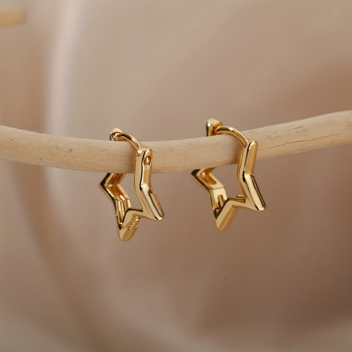 Fashion Creative Pentagram Earrings Women – Stylish Gifts — 1