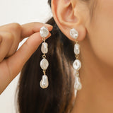 Exaggerated Irregular Baroque Pearl Earrings – Stylish Gifts — 15