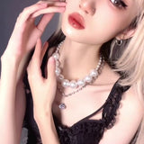 A Niche High-end Fashion Pearl Zircon Necklace – Jewelry Gift Ideas — 4