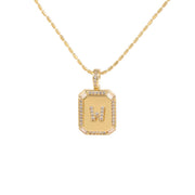 18K Gold Inlaid Zircon Letter Necklace For Women – Jewelry Gift Ideas — 18