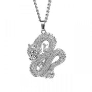 Chinese Dragon Set Zircon Pendant Necklace – Jewelry Gift Ideas — 2