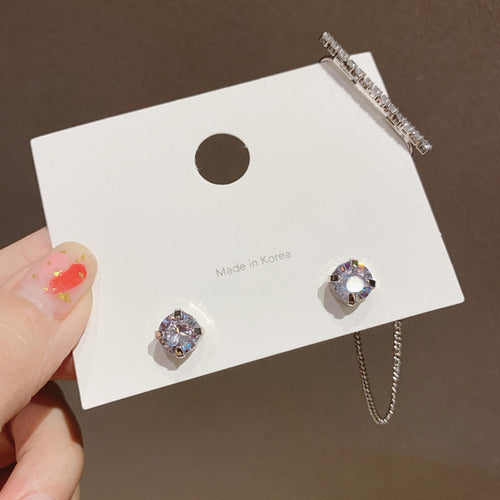925 Silver Needle Long Chain Earrings Butterfly Ear – Surprise Gifts — 1