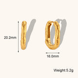 Distressed Irregular Lines Rectangle Ear Clip – Small Gift Ideas — 12