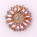 Round Large Colorful Rhinestone Sunflower DIY – Creative Gifts — 6
