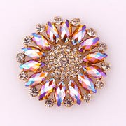 Round Large Colorful Rhinestone Sunflower DIY – Creative Gifts — 6