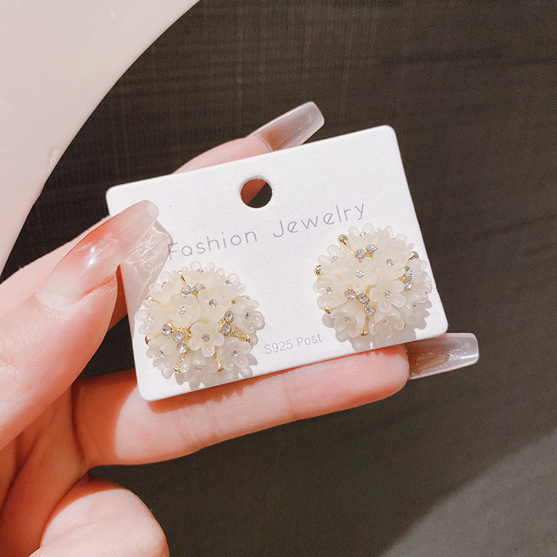 Acrylic Flower Stud Earrings Female Unique Niche – Gifts for Her — 1