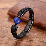 Stainless Steel Magnet Buckle Braided Leather – Jewelry Gift Ideas — 2