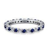High Carbon Diamond Sapphire Green Ring – Small Gift Ideas — 19