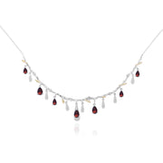 S925 Silver Natural Topaz Necklace – Jewelry Gift Ideas — 7