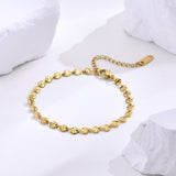 Steel Wafer Bracelet Golden Versatile – Jewelry Gift Ideas — 2