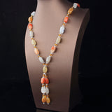 Women's Fashion Simple Gold Jade Necklace Sweater – Jewelry Gift Ideas — 2