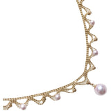 Aurora Japanese 18k Gold Lace Pearl Necklace – Jewelry Gift Ideas — 3