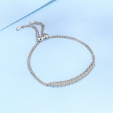 S925 Moissanite Silver Bracelet Female – Jewelry Gift Ideas — 5