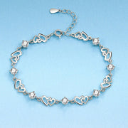 Special Interest Light Luxury Doppel Herz Blue – Jewelry Gift Ideas — 4