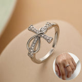 Simple Color Matching Copper Ring Fashion Cross Evil – Stylish Gifts — 1