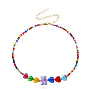 Vintage Colored Bohemian Pearl Bear Necklace – Jewelry Gift Ideas — 13