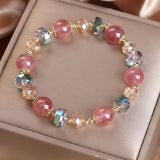 Natural Strawberry Quartz Bracelet Bracelet – Jewelry Gift Ideas — 4