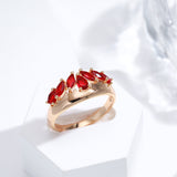 French Retro Red Zircon Ring – Special Occasion Gifts — 3