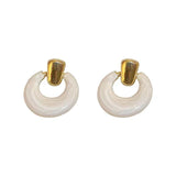 Retro Simple Dripping Geometric Round Ring Earrings – Stylish Gifts — 9