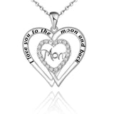 Double Love Necklace MOM Diamond – Jewelry Gift Ideas — 4