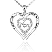 Double Love Necklace MOM Diamond – Jewelry Gift Ideas — 4