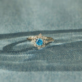 Women's Sterling Silver Snowflake Ring With Diamond – Stylish Gifts — 4
