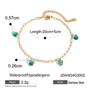 16K Gold Stainless Steel Colorful Oil Necklace – Jewelry Gift Ideas — 6