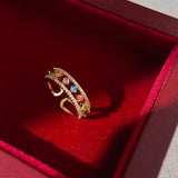 Light Luxury Color Zircon Ring For Women – Gifts for Her — 5
