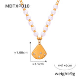 Freshwater Pearl Stitching Titanium Steel Jewelry – Jewelry Gift Ideas — 9