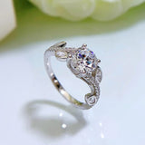 S925 Silver Classic 1 Karat Ring – Special Occasion Gifts — 5