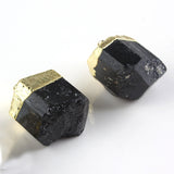 Natural Black Tourmaline Rough Unshaped Pendant – Jewelry Gift Ideas — 7