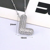 26 English Letter Necklace Female Copper Inlaid – Jewelry Gift Ideas — 7