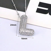 26 English Letter Necklace Female Copper Inlaid – Jewelry Gift Ideas — 7