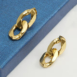 Irregular Plating 18K Gold Titanium Steel Earrings – Meaningful Gifts — 2