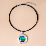 Nebula Aurora Mountain Locket Necklace Vintage – Jewelry Gift Ideas — 3