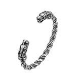 Retro Double-headed Dragon Solid Bracelet For Men – Jewelry Gift Ideas — 4