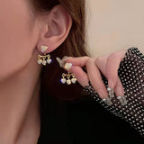 Sparkling Heart Earrings Tassel Front – Special Occasion Gifts — 4