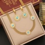 Turquoise Stainless Steel Necklace Simple – Jewelry Gift Ideas — 1