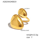 Geometric Irregular Smooth Opening Ring – Gift Ideas — 3