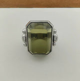French Retro Fashion Square Natural Stone Crystal Ring – Stylish Gifts — 2