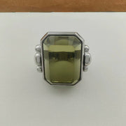 French Retro Fashion Square Natural Stone Crystal Ring – Stylish Gifts — 2