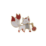 Cute Japanese Little Fox Shape Badge – Stylish Gifts — 4