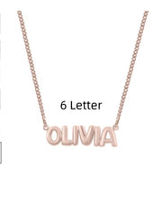 Personalized 3D Bubble Name Necklace – Jewelry Gift Ideas — 5