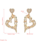 Geometric Heart Shaped Earrings Alloy – Special Occasion Gifts — 5