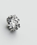 Sterling Silver Vintage Small Flower Hollow Bead – Birthday Gifts — 4