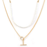 Freshwater Pearl Overlaid Necklace – Jewelry Gift Ideas — 4